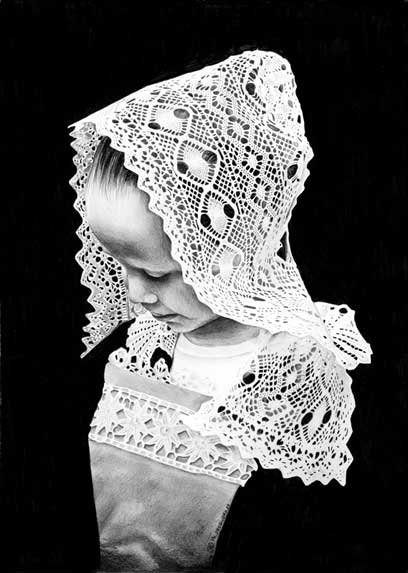 Dessin- Jeune fille de Baud