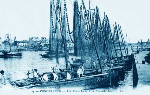 sardiniers au quai nul